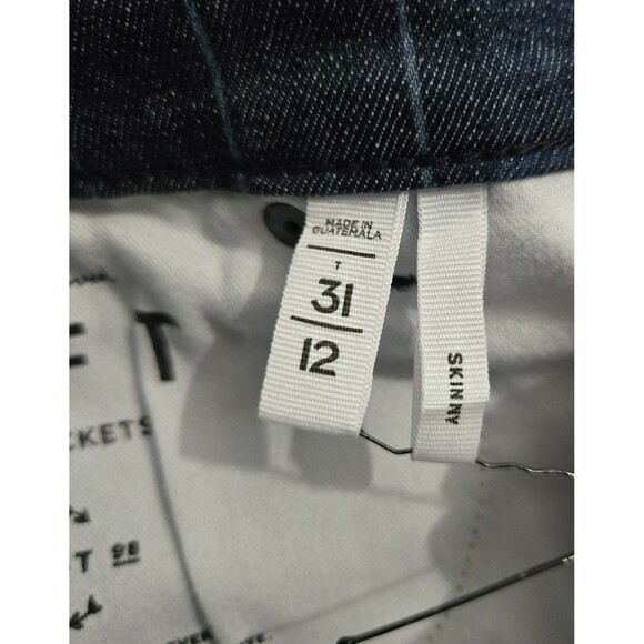 Ann Taylor Loft Size 12/31 Skinny Jeans Stretch Striped Modern - Picture 10 of 16